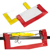5pcs Fishing Lure Storage Bag 15x18/20x20cm PVC Transparent Bait Velcro-strap Protective Cover Fishing Gear Storage Accessory