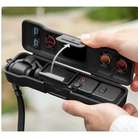 For DJI Osmo Pocket 3 Travel Storage Box Plastic Protective Shell Lens Cover Filter and Memory Card Storage with Lanyard Camera
