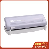 KW-triO Adjustable 6-Hole Desktop Punch Puncher for A4/A5/A6/A7/B5/Personal/Deskfax Dairy Planner Organizer 10 Sheet Capacity