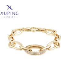 Xuping Jewelry New Arrival Eelgant Stone 19CM Charm Fashion Style Bracelet for Women Girl with Light Gold Color X000894426