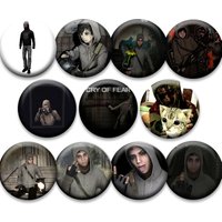 Game Cry of Fear 32/44/58mm Simple Button Pins Snap in Design Brooches Daily Stylish Ornament Badge Ideal Gifts for Friends