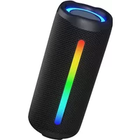 Rockmia EBS-613 Portable RGB Speaker Bluetooth 5.3 Powerful Bass box Colorful LED Light Fabric Mesh 1800MAH Outdoor Waterproof