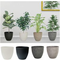 Fashion Plastic Bonsai Flowerpot Frosted Imitation Stone Balcony Plant Pot Large-capacity Plant Growth Cultivation Pot for Home