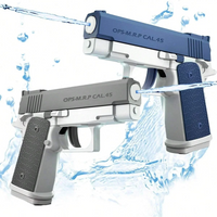 Mini Water Gun Children's Interactive Water Toy Water Spray Gun Summer Gift Toy with Linkage Rear Seat Continuous Fire Water Gun
