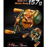 Micro Baitcasting Reel CNC Aluminum 157g - 4KG Drag, 12+1 Bearings, 4.8g Spool for Ultralight Fishing, Saltwater-Proof BFS Reel