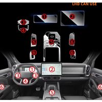 TPU Protective Film for Jetour Traveller T2 2023-2024 Car Center Console Transparent Anti-scratch Repair Interior Film Sticker