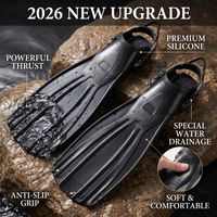 2026 New Upgrade Snorkeling Diving Fins Adult Flexible Comfort Swimming Fins Submersible Foot Flipper Diving Equipment Water Spo