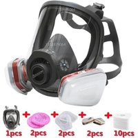 6800 Gas Mask Acid/Organic/Ammonia Full Face Mask Respirator Paint Chemical Pesticide Laboratory Anti-dust Multifunction Filters