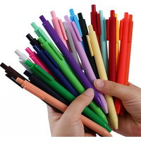 10-50Pcs Matte 0.5mm Mechanical Pencil Retro Color Water Pen Moissanite Customizable Ballpoint Pen for Business