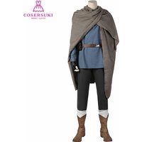 Jedi Master Obi-Wan Kenobi Cosplay Costume Halloween Christmas Carnival Outfit