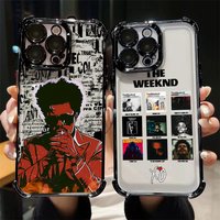 Plating Phone Case For iPhone The Weeknd XO 16e 16 15 14 13 12 11 Pro Max X XR XSMax 7 8 6 Mini Plus Anti-Fall Airabag Cover