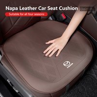 Nappa Leather Car Seat Cushion, Non-Slip All-Season Auto Cushion Pad For Mazda 2 3 6 Axela Atenza CX-30 CX-5 CX-8 MX-5 RX-8 RX7