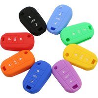 3 Button for Peugeot 3008 208 308 508 408 2008 for Citroen C4 CACTUS C5 C3 C4L Protector Silicone Key Case Cover