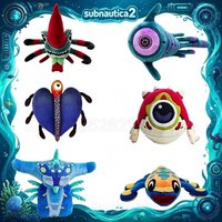 Subnautica 2 Oculus Sea Creature Plush Doll Game Peripheral Soft Stuffed Fish Doll Toy Home Ornament Collectible Birthday Gift