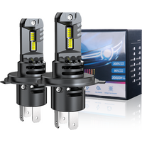 H4 Car LED Headlight Bulb CSP Fan With Canbus High & Low Beam Car Light Turbo Led Diode Lamp Auto Motorcycle CSP 6500K 12V