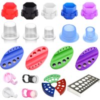 Einweg Tattoo Pigment Tinte Tasse Behälter Permanent Make-up Ring Tassen Pigment halter stehen für Tattoo Maschine Tattoo Lieferungen