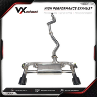 VX for BMW M135i F20 N55 3.0T Valvetronic SUS304 Stainless Steel Catback Exhaust Muffler System
