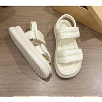 Thick soled bread sandals summer casual sports beach shoes 2026 new student Roman women's shoes