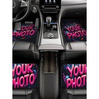4pcs Customizable Car Floor Mats - Non-Slip, Washable - Personalized Design - Ideal Gift for Men & Women, Decor And Accessories