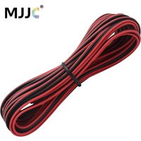 5M 10M 20M 2Pin 22AWG Extension Wire Cable Use for 12V 24V 2835 5050 Single Color LED Strip Light Red Black Electric Cord Line