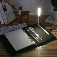 KAKAS Brand New A5 Notebook Power Bank With Wireless Charge Business/Christmas Gift Powerbank With 8G USB Flash Drive And Lamp