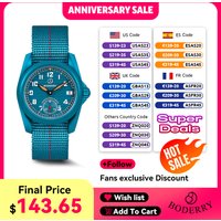 BODERRY Men's Field Watches Titanium Automatic Top Brand Wristwatch 100M Waterproof Clock Military Watch for Men