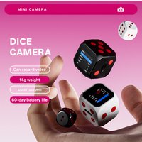 Mini Dice Keychain Camera Thumb Screen HD 1080P Key Chain Digital Camera Portable Retro CCD Pocket DV Video Recorder Flash Lamp