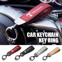For Hyundai Car Accessorie Genuine Leather Keychain Car Key Ring Tiburon Coupe Tuscani III IV I30 I20 IX35 I40 Sonata