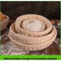Round or Oval Banneton for Home Baker Bread Proofing Basket Natural Rattan Dough Fermentation Basket Bread Baking Tools