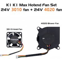 Creality Official K1 Series Extruder Fans, K1C DC 24V 4020 Blower Fan and 3010 Axial Cooling Fan for K1/K1C/K1 MAX 3D Printer