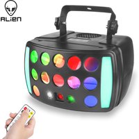 ALIEN DJ Disco Derby Beam 4IN1 Stage Light Red Green Laser Patterns Strobe Dynamic Marquee Effect Party Wedding Club Dance Lamp