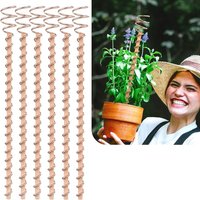 Garden Supplies Copper Electroculture Plant Stakes Wire Coil Wood Rod Electroculture Vegetables Stake Plant Support Frame Plants