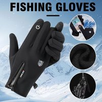 Winter Warm Touch Screen Gloves Outdoor Windproof Waterproof Cold-proof Gloves Men Driving Cycling Fishing Ski Gloves