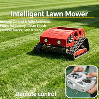 Intelligent Remote Control Crawler Lawn Mower Automatic RC Grass Cutting Machine Easy Operate All Terrain Robotic Lawn Mower