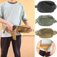 Multifunctional Outdoor Fanny Pack Foldable EDC Waist Bag Multiple Pockets Adjustable Crossbody Bag for Hunting Camping Running
