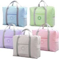 Travel Bag Foldable Duffle Bag for Women Men Carry On Tote Lightweight Sports Gym Tote Weekender Overnight Bag