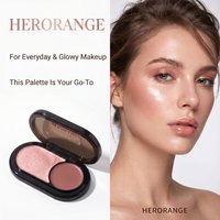Herorange Two Tone Multi Use Cream Shimmer Matte Fine Texture Easy Blend Long Lasting Nude Makeup
