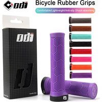 AliExpress NONE ODI Bicycle Grips Integrated Rubber Anti-slip Mtb Handlebar Cover Lock on Mountain Bike Handle Bar Cuffs BMX Cycling Parts