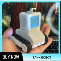 Xiaozhi AI Cyber Tank Robot ESP32 DIY 3D Printing Robot Pet Voice Control AI Dialogue Voiceprint Recognition Companion Kid Gifts