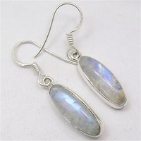 Elegant Temperament Oval Synthetic Moonstone Dangle Earrings Women's Fashion Charm Banquet Anniversary Jewelry Accessories Gifts