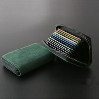 Multifunctional Card Bag 11 Cards Slot Credit Card Holder Anti Demagnetization Wallets Cards Cover Zipper Card Wallet for Men