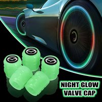 Car Wheel Luminous Valve Caps Night Glowing Tire Decoration Stem Cove Accessories For Mazda CX-3 CX-4 CX-5 CX-7 CX-9 Axela Demio