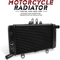 Motorcycle Aluminium Engine Radiator For Honda CB-1 CB400F CB 400F CB1/400 NC27 NC 27 1989-1991 1992 Cooling Cover Water Tank image 4