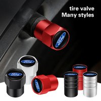4Pcs 3D Metal Tire Valve Caps Car Tyre Air Stems Cover For Ford Focus Fiesta Puma Ranger Kuga MK7 MAX F150 Mondeo Escape