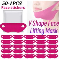 50-1pcs Facial Lifting Mask V Shape Face Firming Slimming Mask Chin Cheek Lift Up Bandage Anti Aging Wrinkle Remover Skin Care