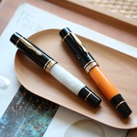 MAJOHN P139 Fountain Pen Large Piston No.6/8 EF/F/M Nib Retro Hard Rubber Tongue All-copper Piston Structure Writing Gfit Pen