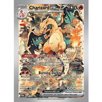 DIY Pokemon Charizard ex 006/151 Holographic Texture English Version Premium Anime Collection Card Perfect Condition