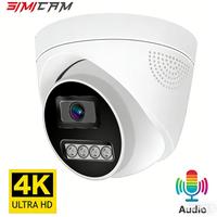4K 8MP 4MP POE IP Dome Camera, H.265 Audio Security Camera, ONVIF, IR Night Vision, Human Detection, 48V POE CCTV Surveillance C