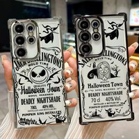 Jack Skellington Sally Halloween Silicon Case For Samsung Galaxy S26 S25 S26Ultra Edge S24 S23 S22 Plus S21 Ultra FE Phone Cover