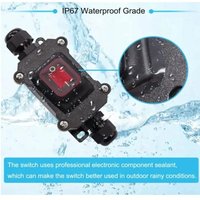 12V DC 20A High Current Power Waterproof Switch IP67 Waterproof Inline Switch As shown Modified High Current Flame Retardant
